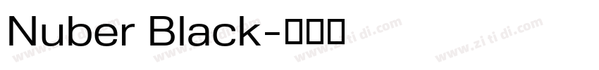 Nuber Black字体转换